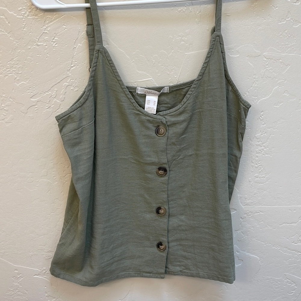 Button Summer Tank Top